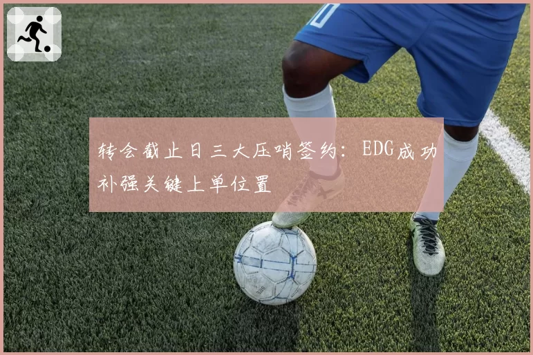 转会截止日三大压哨签约：EDG成功补强关键上单位置